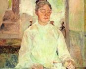 Portrait of Comtesse Adele-Zoe de Toulouse-Lautrec ,The Artist's Mothe - 亨利·德·土鲁斯·罗特列克